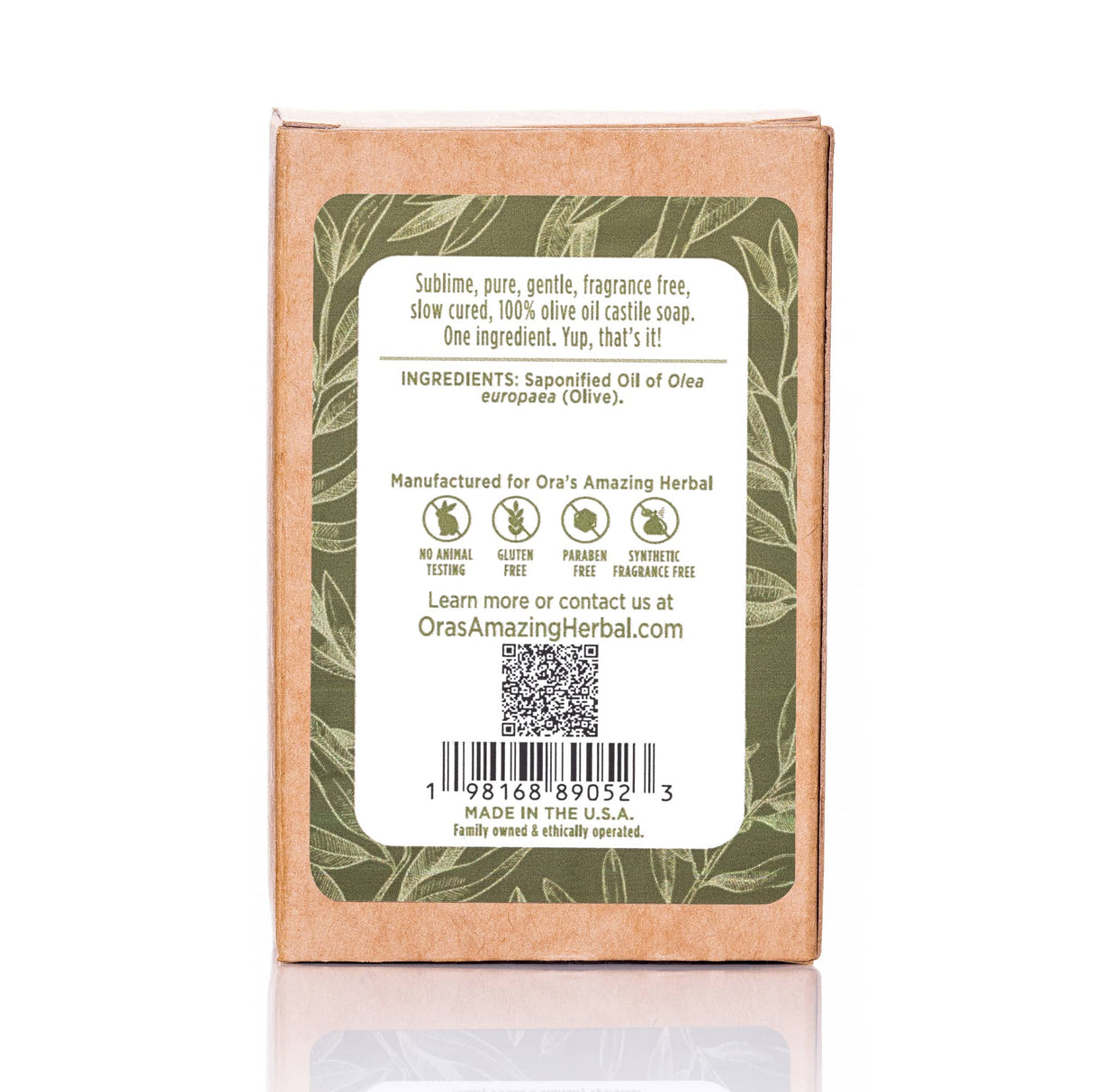 Gentle Olive Oil Soap, Unscented