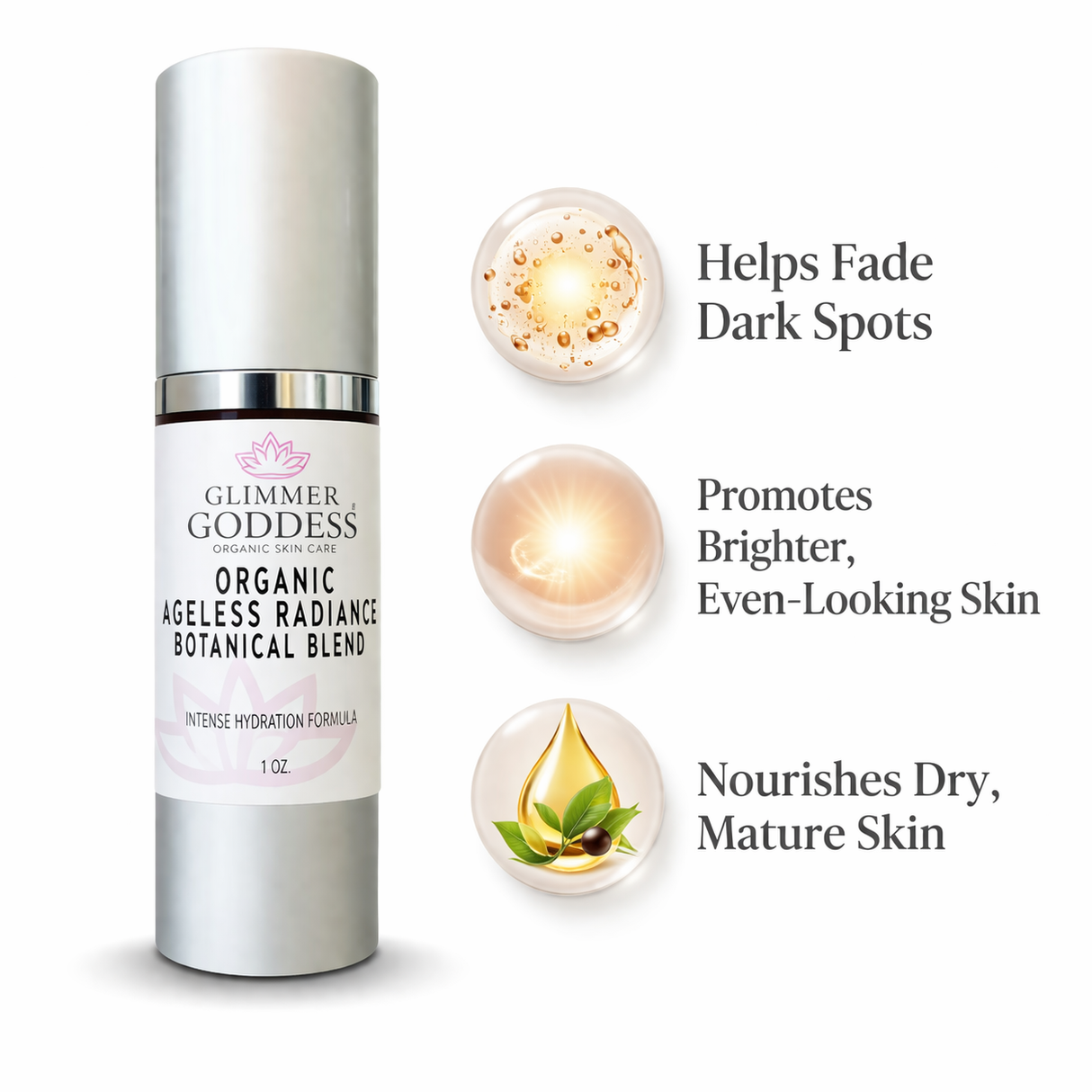 Organic Skin Brightening Serum for Even Skin Tone
