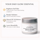 Organic Vitamin C Face Cream Reef-Safe SPF 30 - Brightens and Tightens Skin