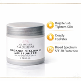 Organic Vitamin C Face Cream Reef-Safe SPF 30 - Brightens and Tightens Skin