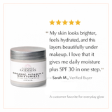 Organic Vitamin C Face Cream Reef-Safe SPF 30 - Brightens and Tightens Skin