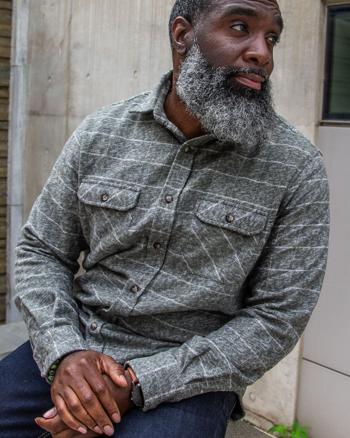 Grand Flannel, Moss Green