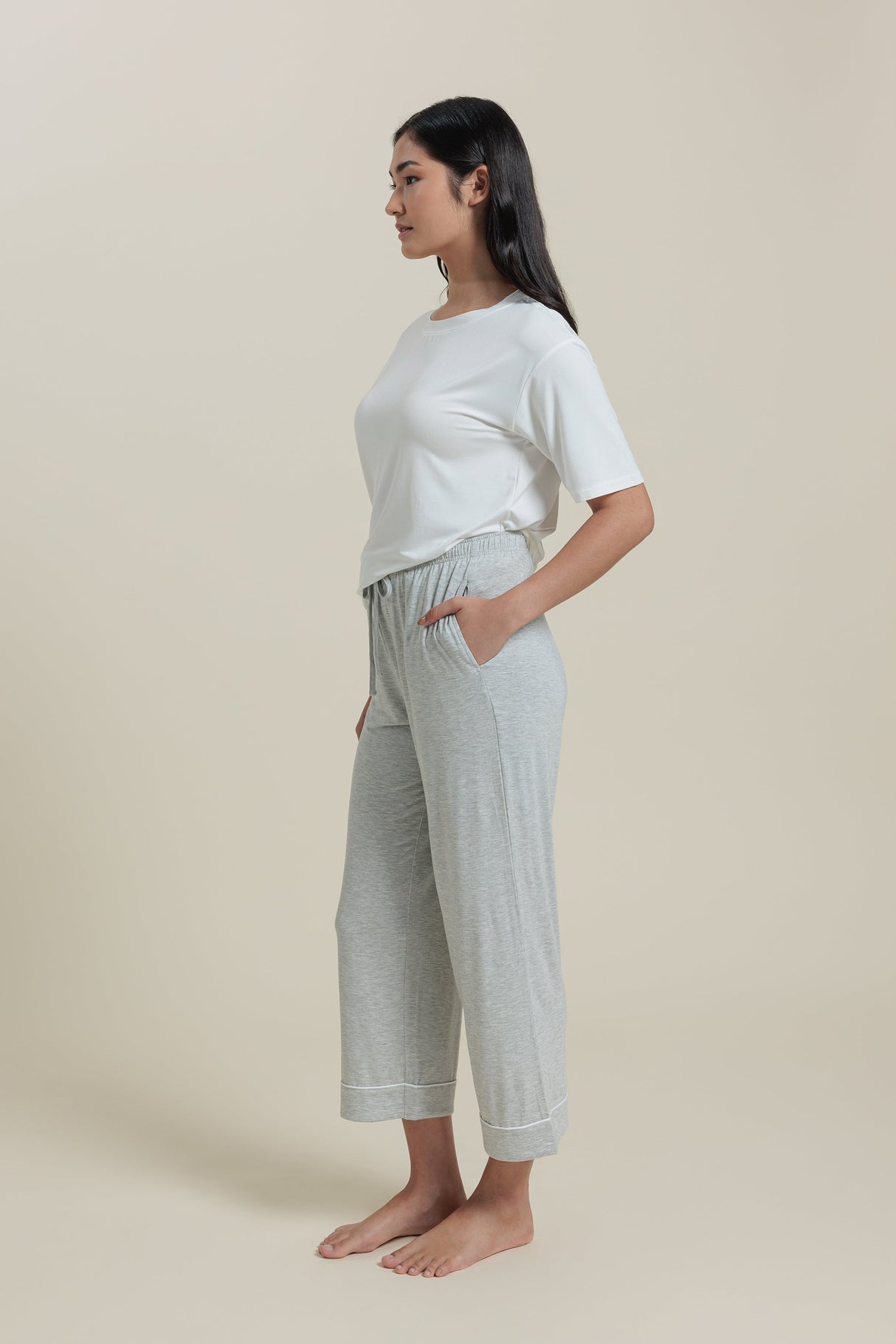 Bamboo Pajama Cropped Pants