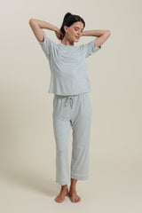 Bamboo Pajama Cropped Pants