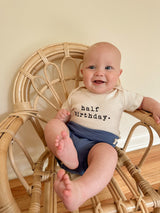 Half Birthday Organic Baby Bodysuit
