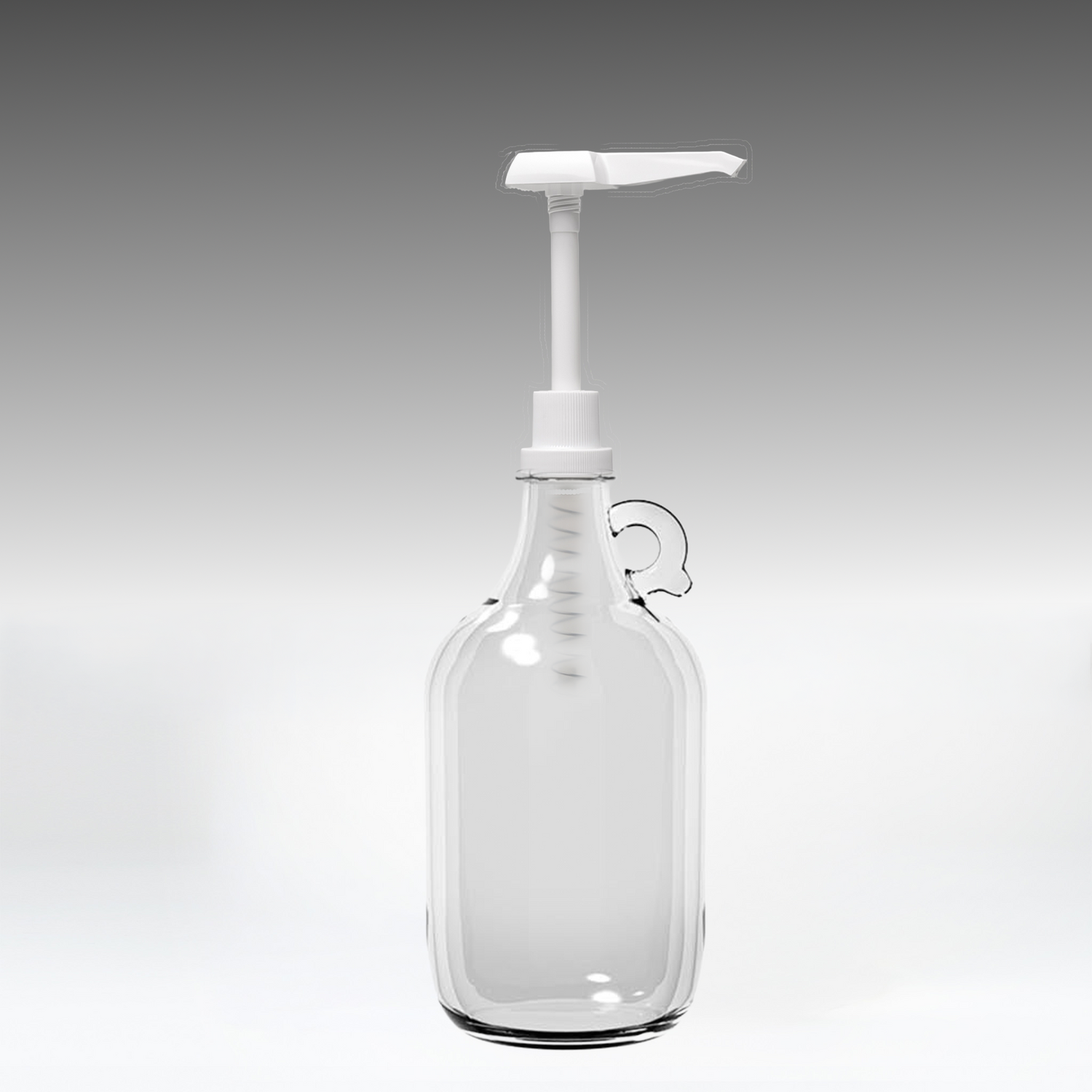 Half Gallon Glass Jug Measuring Pump