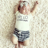Hello I'm New Here Organic Baby Bodysuit