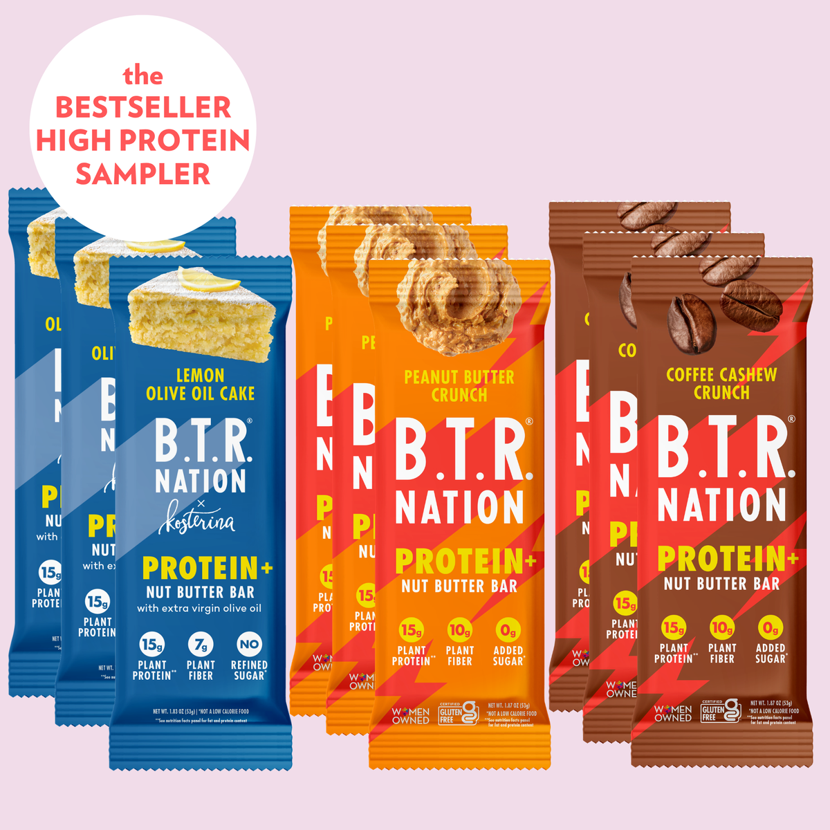 High Protein Bar SAMPLER BOX (9 BARS)