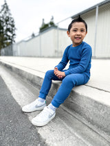 Boys and Girls 100% Cotton Soft & Warm Heavier Thermal Long John Set | Black