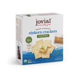 Organic Einkorn Sourdough Rosemary Crackers