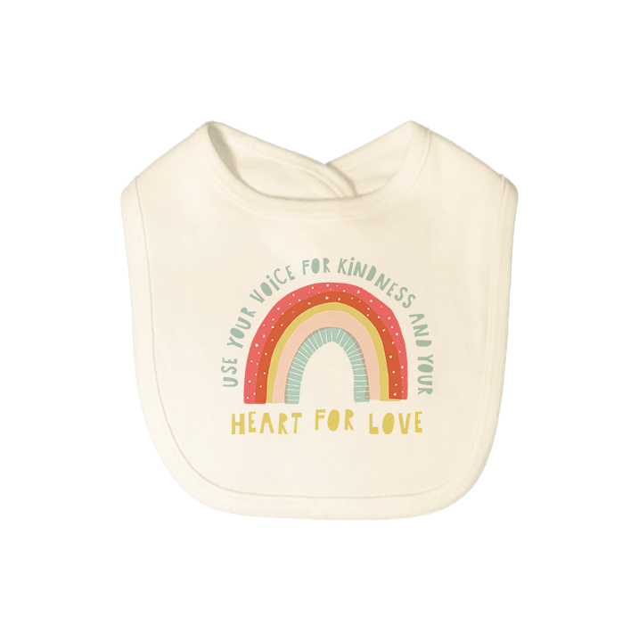 graphic bib | kindness rainbow