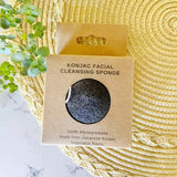 Konjac Facial Cleansing Sponge - Charcoal