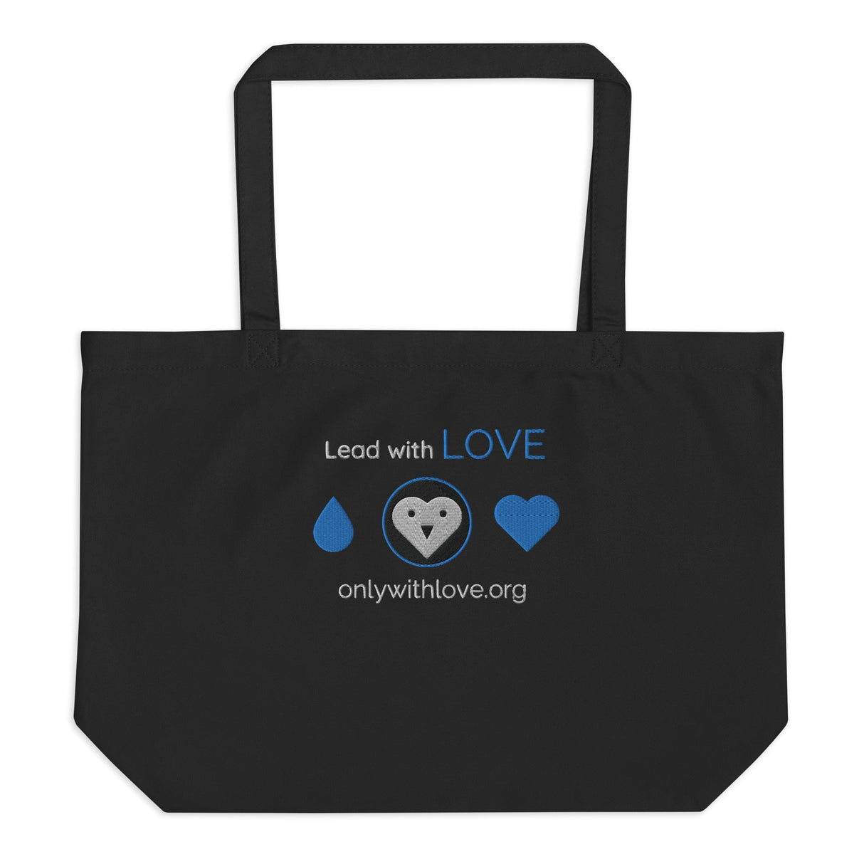 Organic Lead with LOVE Tote Bag