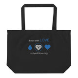 Organic Lead with LOVE Tote Bag