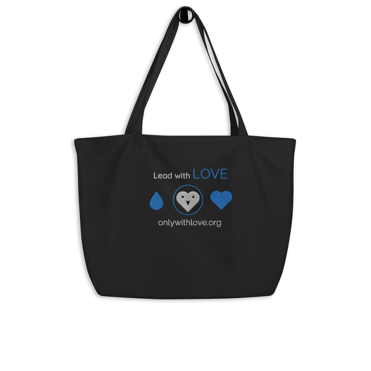 Organic Lead with LOVE Tote Bag