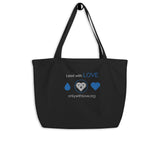 Organic Lead with LOVE Tote Bag