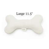 Boba & Vespa Plush Hemp Dog Bone Toy for Gentle Chewers | Soft & Squeaker Free