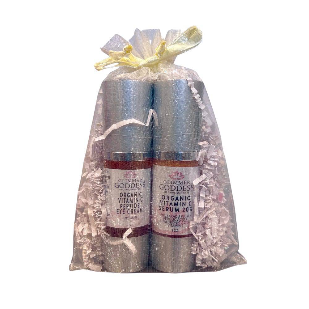 Let's Get Glowing! Organic Vitamin C Serum + Vitamin C Eye Cream Duo