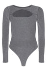 Whitney Cotton Long Sleeve Cutout Twist Bodysuit