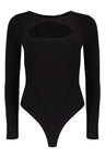 Whitney Cotton Long Sleeve Cutout Twist Bodysuit