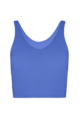 V Neck Organic Cotton Crop Tank