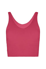 V Neck Organic Cotton Crop Tank