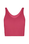 V Neck Organic Cotton Crop Tank