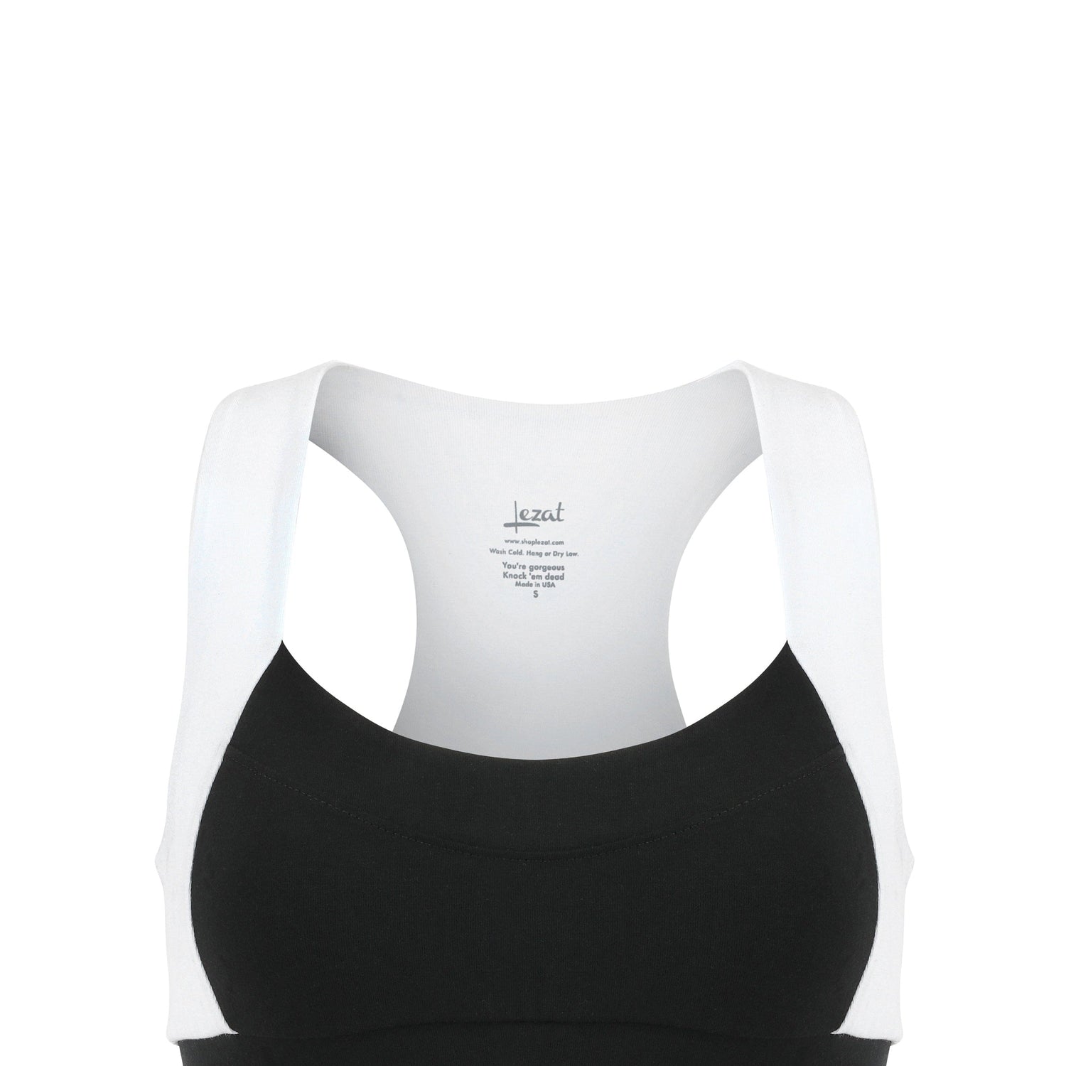 Neda Colorblock Organic Cotton Bra Top