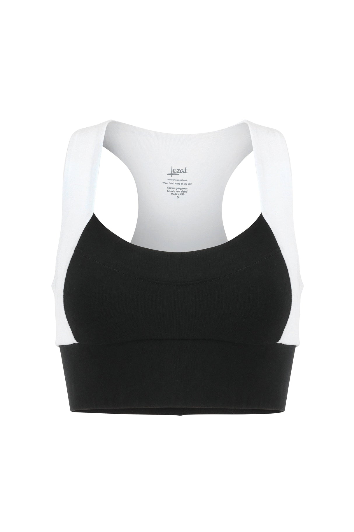Neda Colorblock Organic Cotton Bra Top