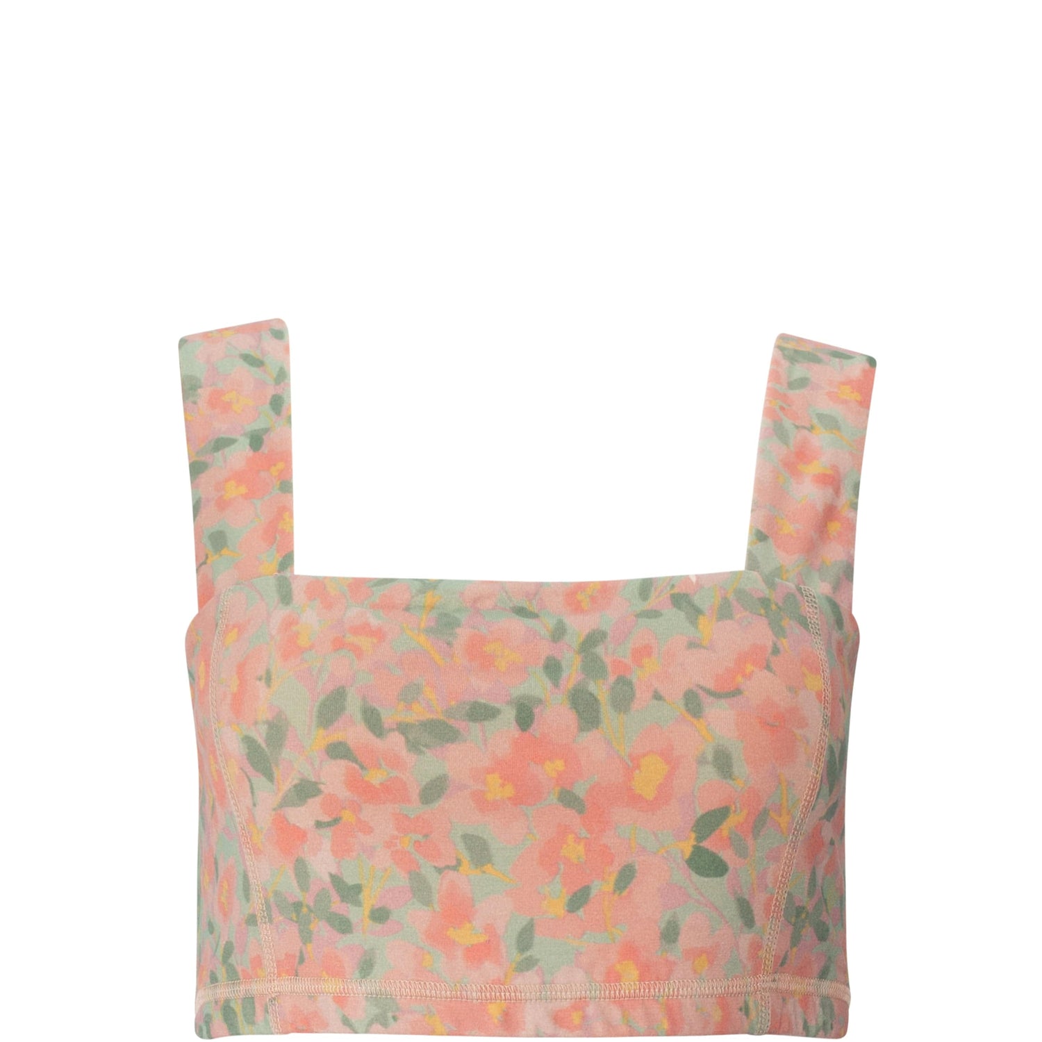Square Neck Organic Cotton Sports Bra