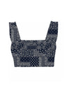 Square Neck Organic Cotton Sports Bra