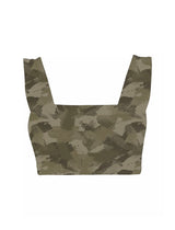 Square Neck Organic Cotton Sports Bra