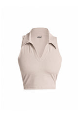 Dylan Organic Cotton Crop Polo Tank