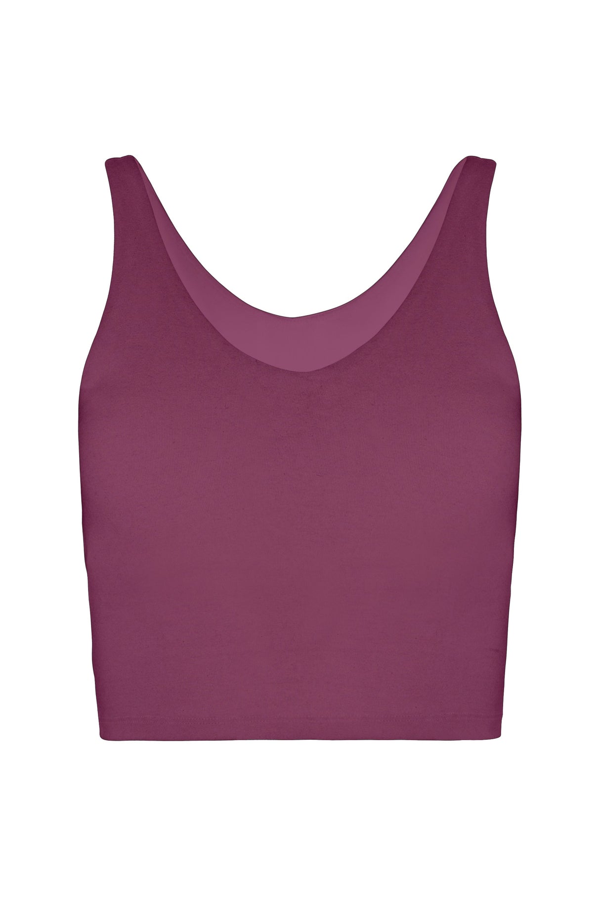 V Neck Organic Cotton Crop Tank