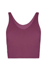V Neck Organic Cotton Crop Tank