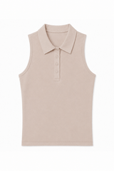 Lexy Organic Cotton Polo Tank