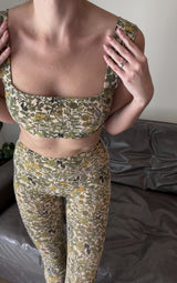 Square Neck Organic Cotton Sports Bra