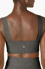 Square Neck Organic Cotton Sports Bra