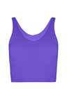 V Neck Organic Cotton Crop Tank