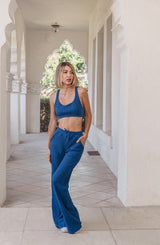 Jules Waffle Knit Organic Cotton Drawstring Pant