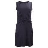 Gigi Organic Cotton Twist Dress - Black