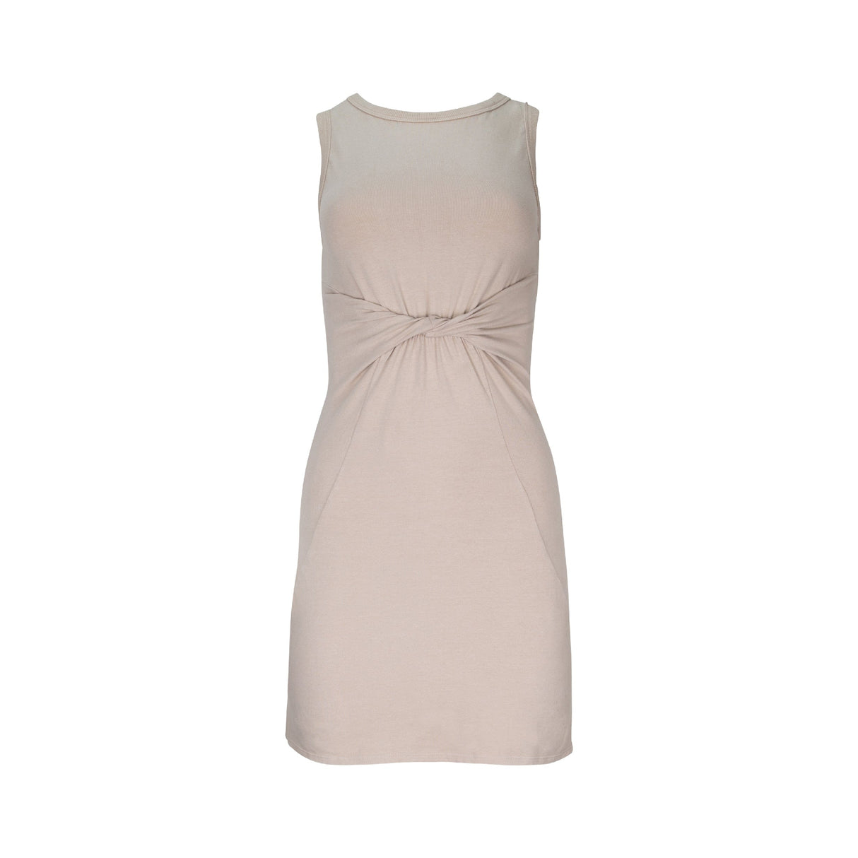 Gigi Organic Cotton Twist Dress - Latte
