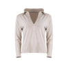Khloe Cotton V-Neck Henley - Latte