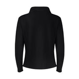 Khloe Cotton V-Neck Henley - Nero