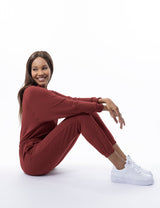 Restore Soft Terry Jumpsuit - Marsala