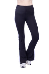 Ella Organic Cotton High-Rise Flare Stripe Leggings