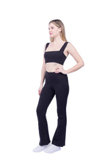 Square Neck Organic Cotton Sports Bra
