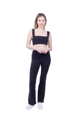 Square Neck Organic Cotton Sports Bra