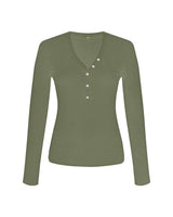 Monroe Organic Cotton Henley Long Sleeve
