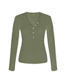 Monroe Organic Cotton Henley Long Sleeve